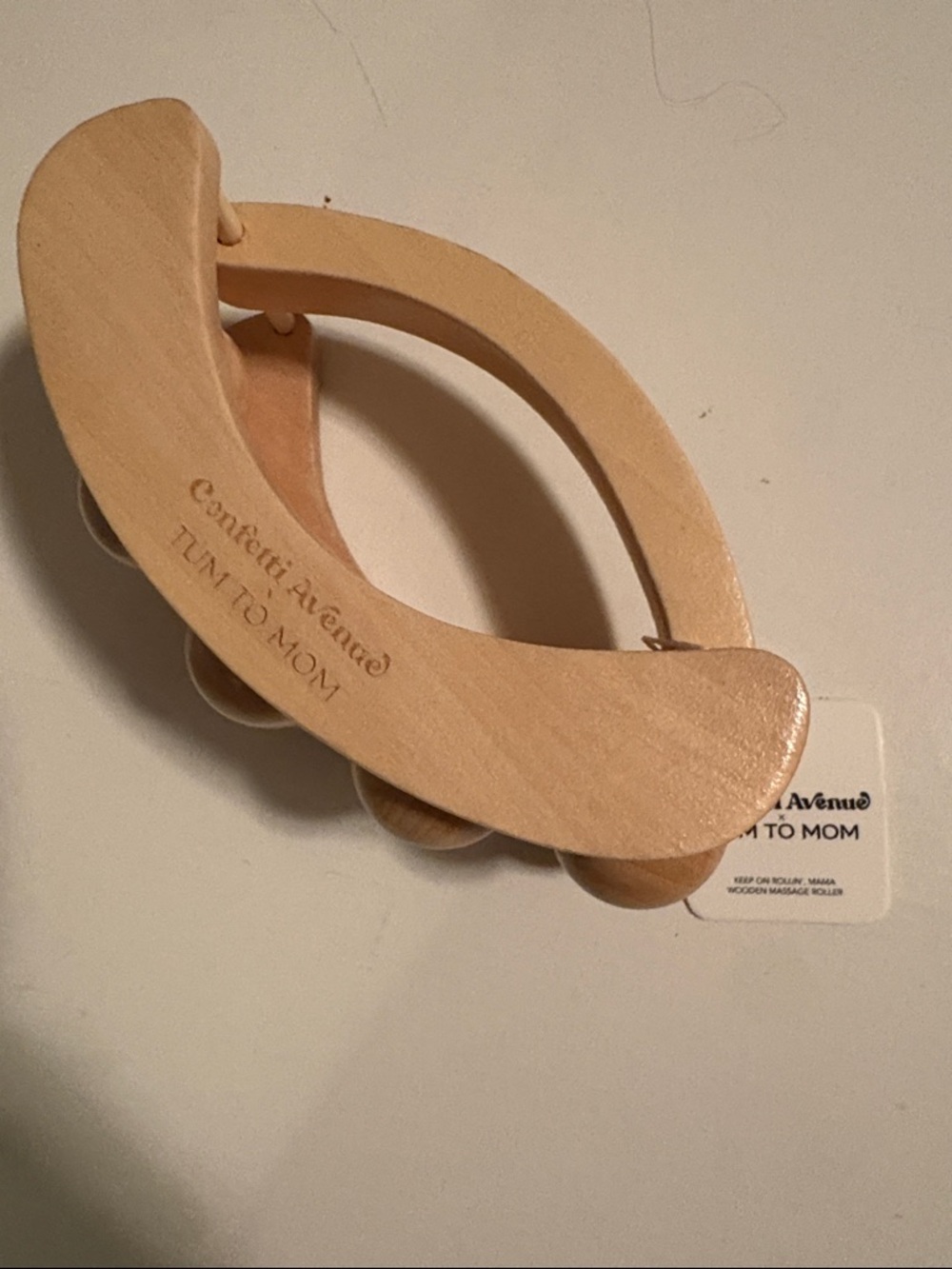 Natural Wood Handheld Massage Roller